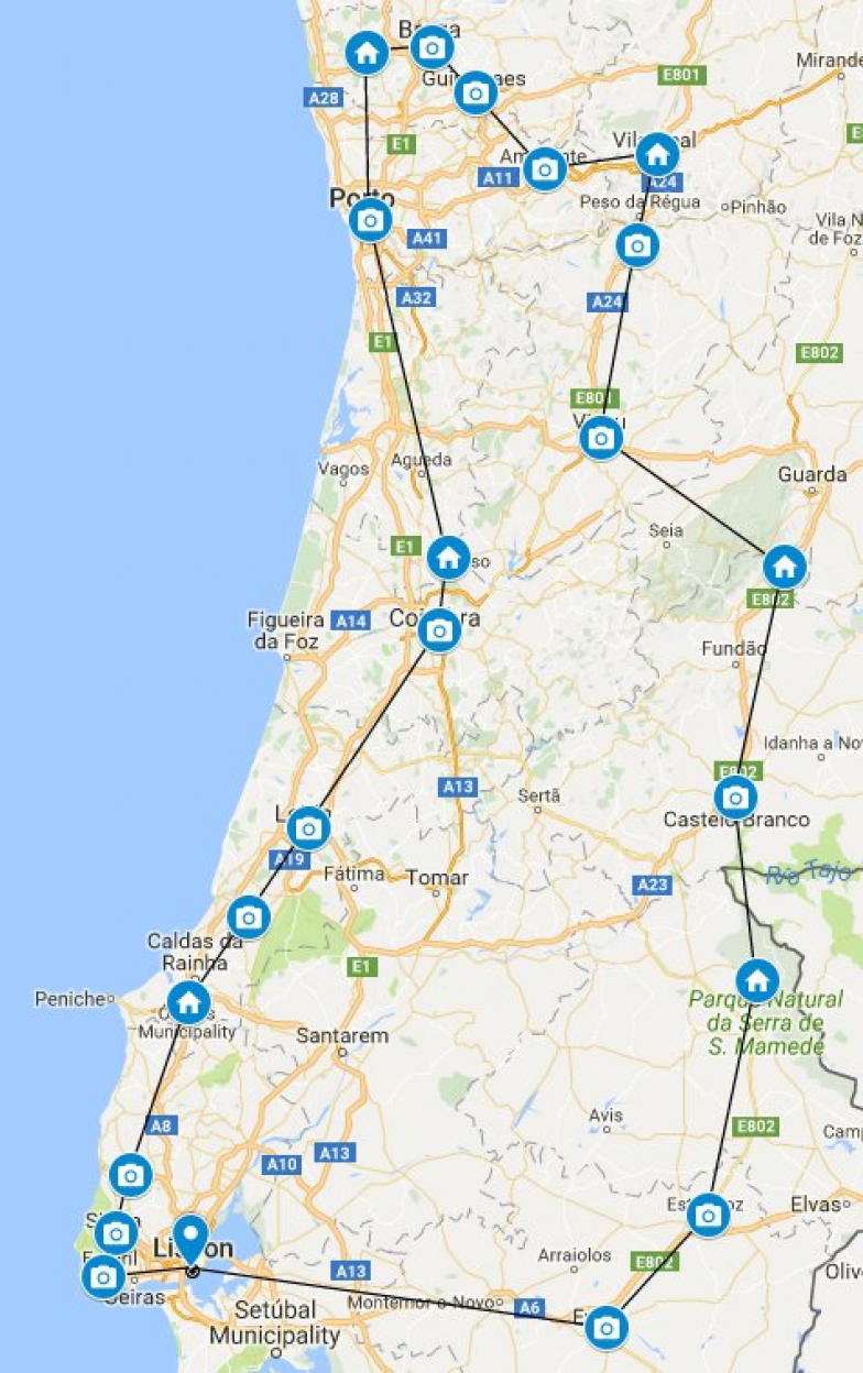 driving tours of portugal